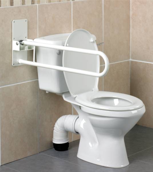 Barre d'appui WC relevable Devon Homecraft | Autonomie & vie quotidienne