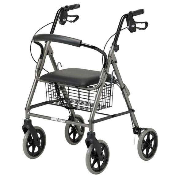 Déambulateur 4 roues large avec panier Days | Aides à la mobilité